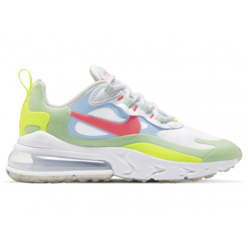 Кроссы Nike Air Max 270 React Regrind Cucumber Green (W) - женская сетка размеров