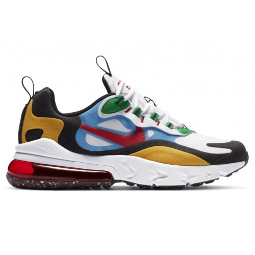 Кроссы Nike Air Max 270 React Multi-Color (GS) - подростковая сетка размеров