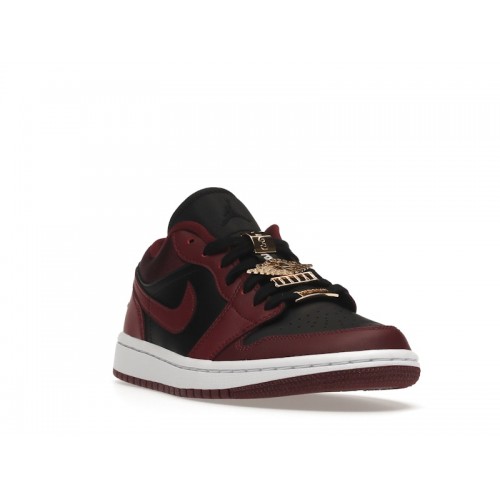 Кроссы Jordan 1 Low Dark Beetroot Black (W) - женская сетка размеров