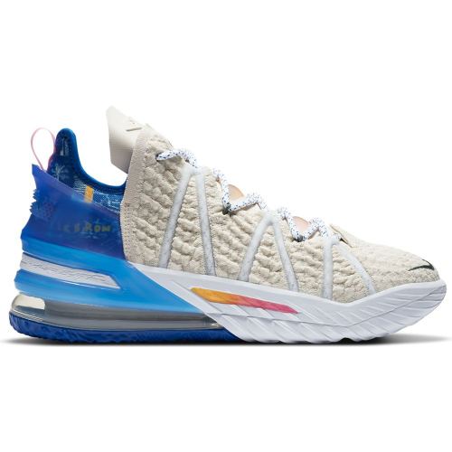 Кроссы Nike LeBron 18 Los Angeles By Day - мужская сетка размеров