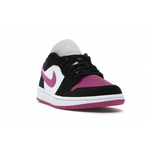 Кроссы Jordan 1 Low Black Cactus Flower (W) - женская сетка размеров