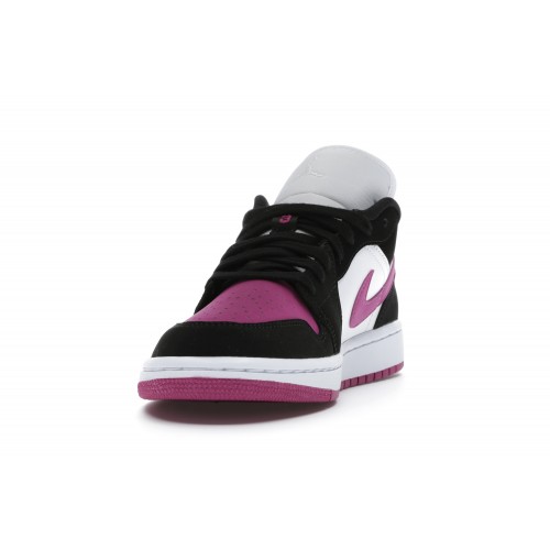Кроссы Jordan 1 Low Black Cactus Flower (W) - женская сетка размеров