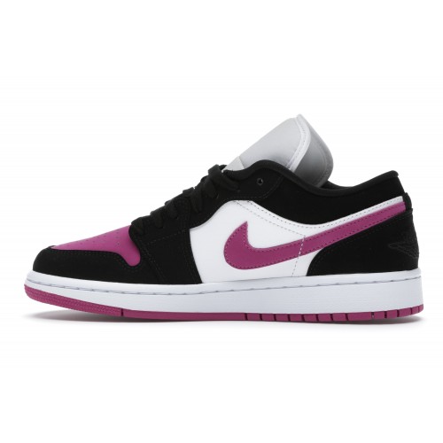 Кроссы Jordan 1 Low Black Cactus Flower (W) - женская сетка размеров