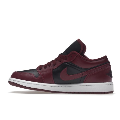 Кроссы Jordan 1 Low Black Dark Beetroot (W) - Женская сетка размеров