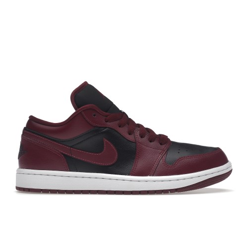 Кроссы Jordan 1 Low Black Dark Beetroot (W) - Женская сетка размеров