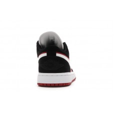 Женские Jordan 1 Low Black White Gym Red (W)