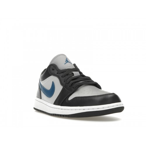 Кроссы Jordan 1 Low Anthracite Industrial Blue (W) - женская сетка размеров