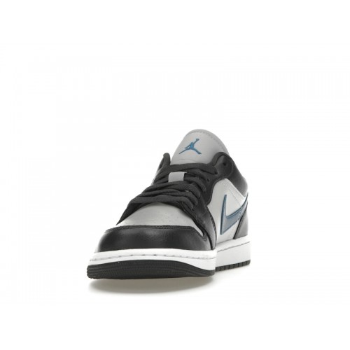 Кроссы Jordan 1 Low Anthracite Industrial Blue (W) - женская сетка размеров