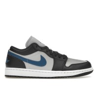 Женские кроссовки Jordan 1 Low Anthracite Industrial Blue (W)