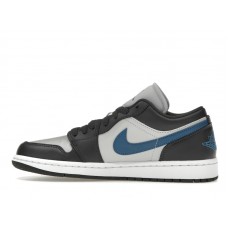Женские Jordan 1 Low Anthracite Industrial Blue (W)