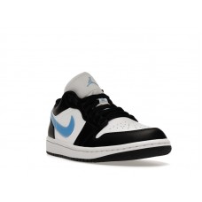 Женские Jordan 1 Low Black University Blue White (W)