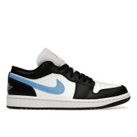 Женские кроссовки Jordan 1 Low Black University Blue White (W)