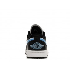 Женские Jordan 1 Low Black University Blue White (W)