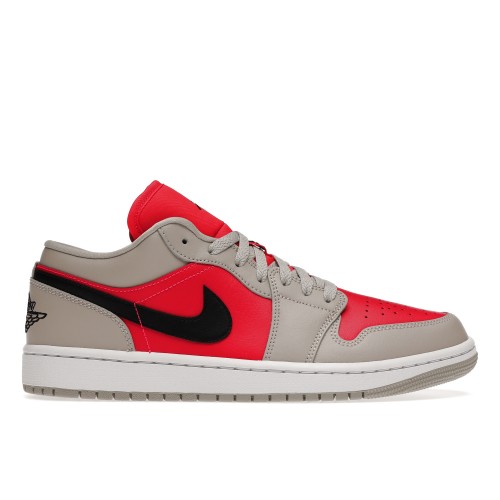 Кроссы Jordan 1 Retro Low Light Iron Ore Siren Red (W) - Женская сетка размеров