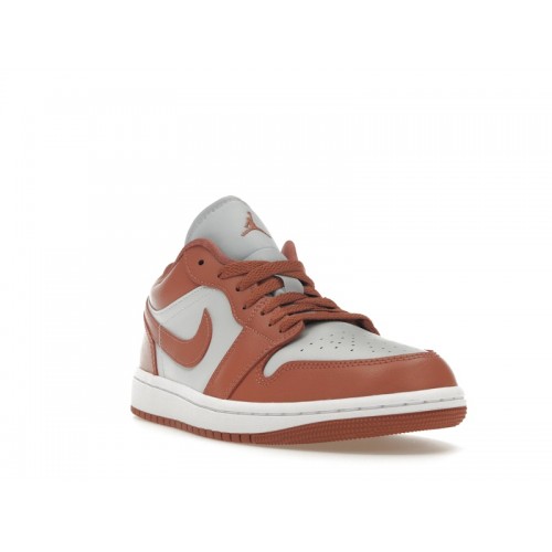 Кроссы Jordan 1 Low Sky J Orange - мужская сетка размеров