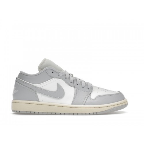 Кроссы Jordan 1 Low Coconut Milk Neutral Grey (W) - женская сетка размеров