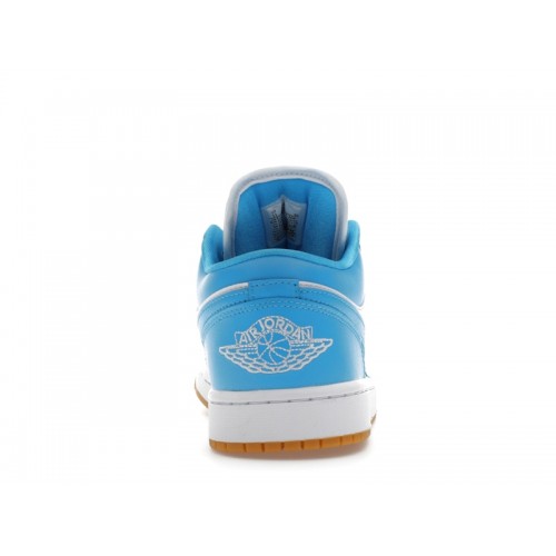 Wmns Air Jordan 1 Low Dark Powder Blue Gum - женская сетка размеров