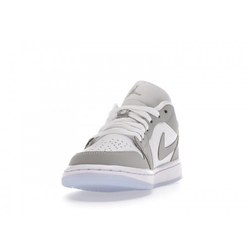 Кроссы Jordan 1 Low Wolf Grey (W) - женская сетка размеров