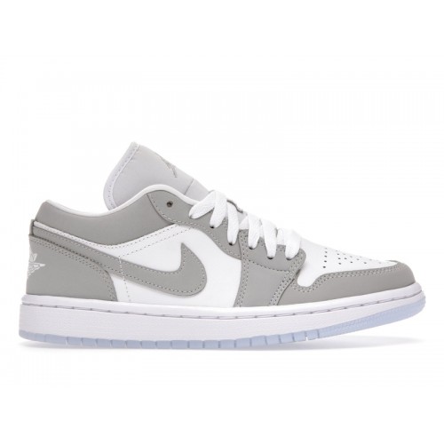 Кроссы Jordan 1 Low Wolf Grey (W) - женская сетка размеров