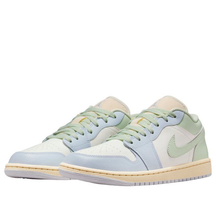 Wmns Air Jordan 1 Low Sail Aura - женская сетка размеров Wmns Air Jordan 1 Low Sail Aura - женская сетка размеров
