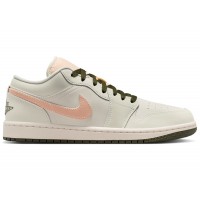 Женские Jordan 1 Low Sail Crimson Tint Khaki (W)
