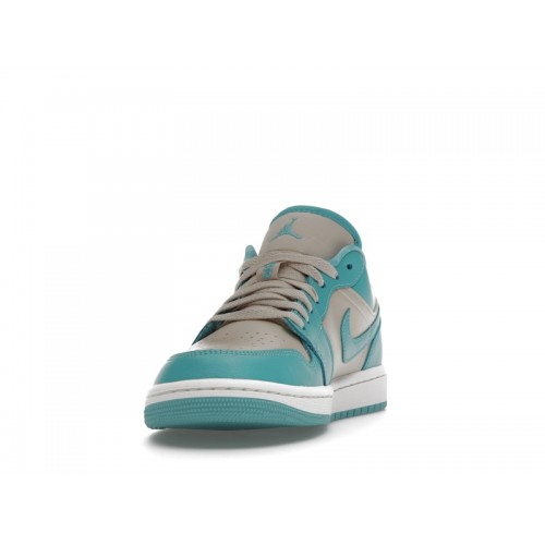 Кроссы Jordan 1 Low Tropical Teal (W) - женская сетка размеров