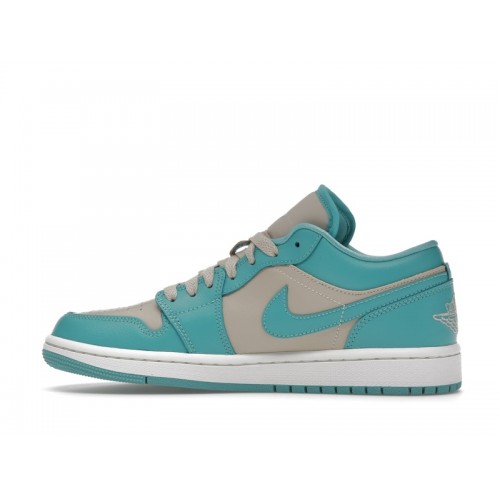 Кроссы Jordan 1 Low Tropical Teal (W) - женская сетка размеров