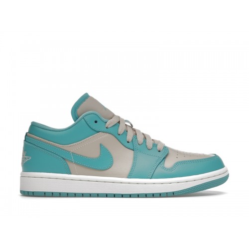 Кроссы Jordan 1 Low Tropical Teal (W) - женская сетка размеров