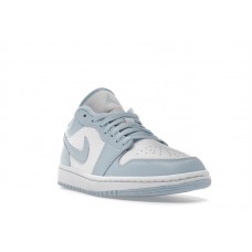 Женские Jordan 1 Low White Ice Blue (W)