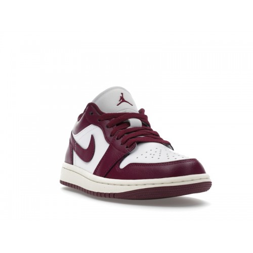 Кроссы Jordan 1 Low Bordeaux (W) - женская сетка размеров