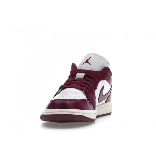 Кроссы Jordan 1 Low Bordeaux (W) - женская сетка размеров
