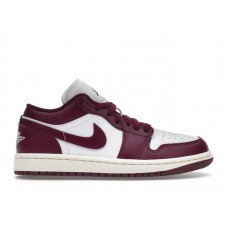 Женские кроссовки Jordan 1 Low Bordeaux (W)