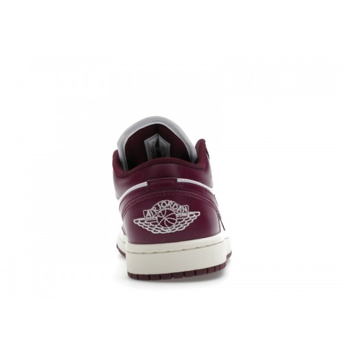 Кроссы Jordan 1 Low Bordeaux (W) - женская сетка размеров