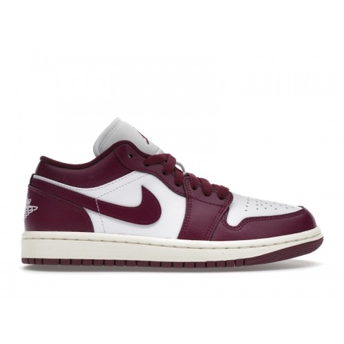 Кроссы Jordan 1 Low Bordeaux (W) - женская сетка размеров