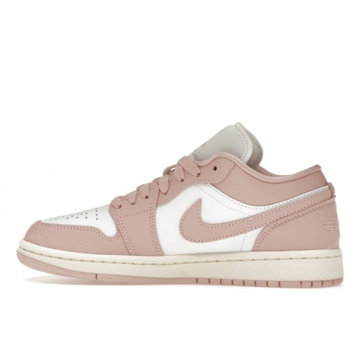 Кроссы Jordan 1 Low Pink Oxford (W) - женская сетка размеров