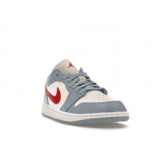 Женские Jordan 1 Low Blue Whisper Dune Red (W)
