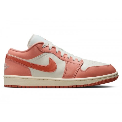 Wmns Air Jordan 1 Low Sail Madder Root - женская сетка размеров