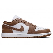 Женские кроссовки Jordan 1 Low Archaeo Brown White (W)