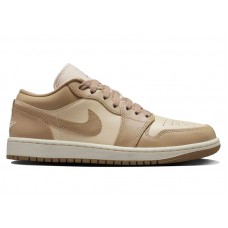 Женские кроссовки Jordan 1 Low Rattan Sail Desert Camo (W)