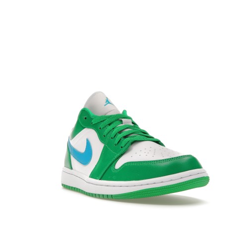 Кроссы Jordan 1 Low Lucky Green Aquatone (W) - женская сетка размеров