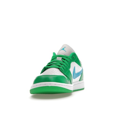 Кроссы Jordan 1 Low Lucky Green Aquatone (W) - женская сетка размеров