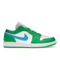 Женские кроссовки Jordan 1 Low Lucky Green Aquatone (W)