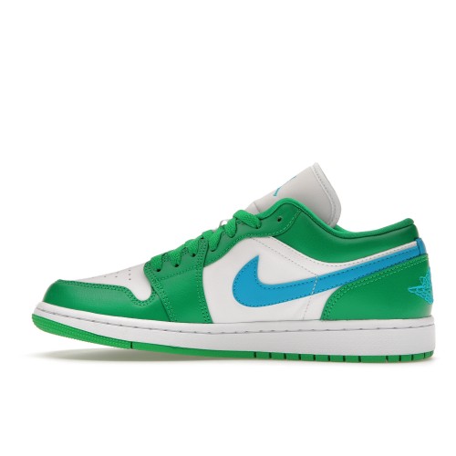 Кроссы Jordan 1 Low Lucky Green Aquatone (W) - женская сетка размеров