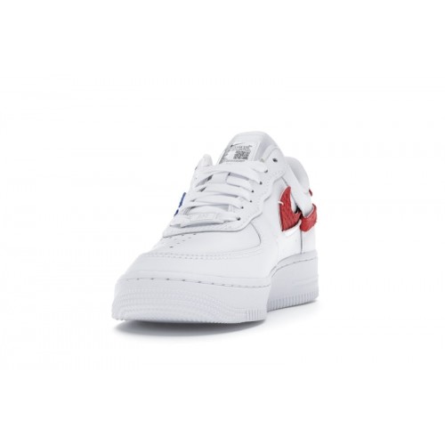 Nike Air Force 1 LXX White Red Royal (W) - женская сетка размеров