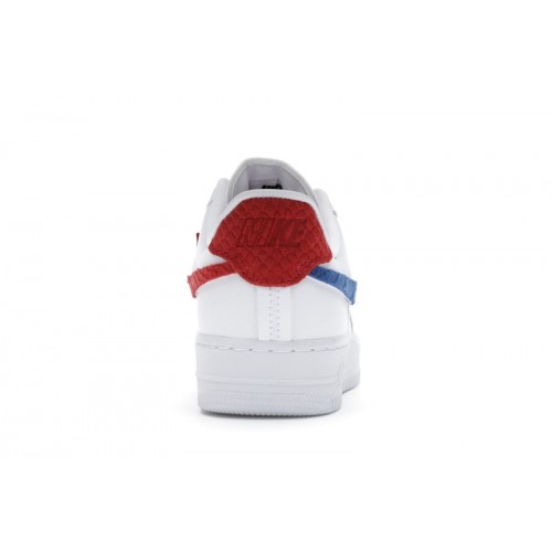 Nike Air Force 1 LXX White Red Royal (W) - женская сетка размеров