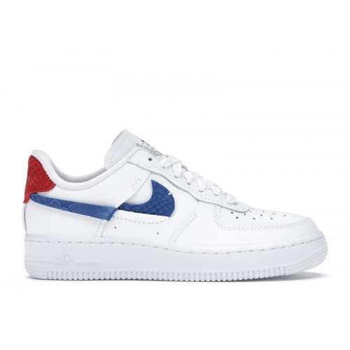 Nike Air Force 1 LXX White Red Royal (W) - женская сетка размеров
