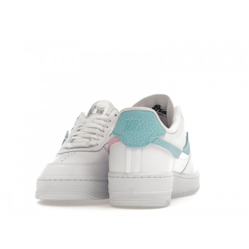 Nike Air Force 1 LXX White Pink Aqua (W) - женская сетка размеров