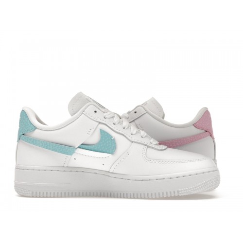 Nike Air Force 1 LXX White Pink Aqua (W) - женская сетка размеров