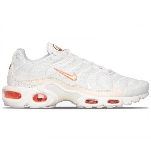 Кроссы Nike Air Max Plus White Atomic Pink (W) - женская сетка размеров