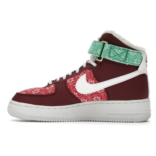 Кроссы Nike Air Force 1 High Nordic Christmas (2020) - мужская сетка размеров